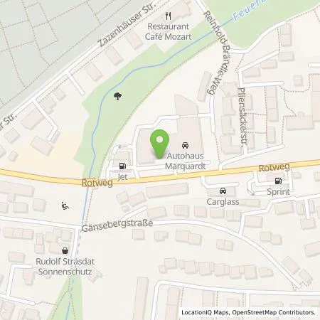 Standortübersicht der Tankstelle Autohaus Marquardt Service GmbH in 70437 Stuttgart