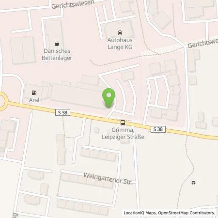Standortübersicht der Tankstelle Autohaus Muldental GmbH Grimma in 04668 Grimma