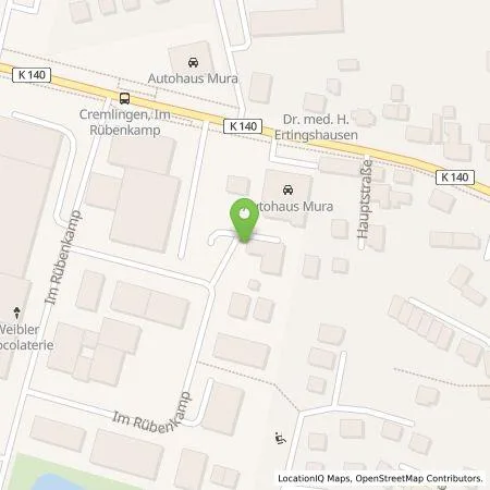 Standortübersicht der Tankstelle Autohaus Mura GmbH in 38162 Cremlingen