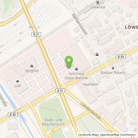 Standortübersicht der Tankstelle Autohaus Oskar Bleicher GmbH & Co KG in 88046 Friedrichshafen