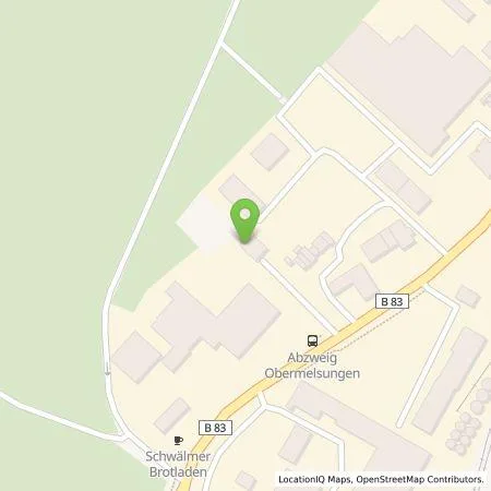 Standortübersicht der Tankstelle Autohaus Ostmann GmbH & Co. KG in 34212 Melsungen