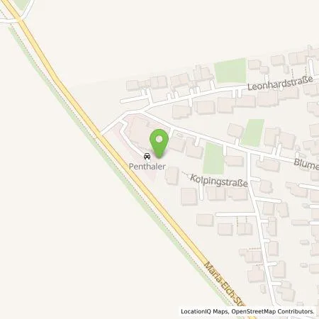 Standortübersicht der Tankstelle Autohaus Penthaler in 86551 Aichach