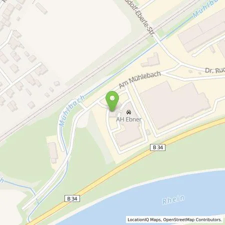Standortübersicht der Tankstelle Autohaus Peter Ebner GmbH in 79774 Albbruck
