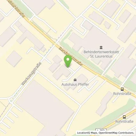 Standortübersicht der Tankstelle Autohaus Pfeffer GmbH in 58093 Hagen