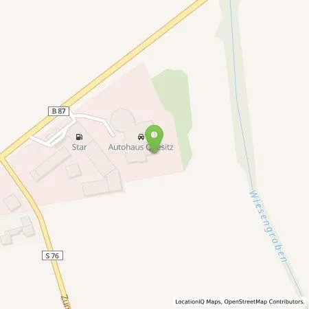 Standortübersicht der Tankstelle Autohaus Quesitz GmbH in 04420 Markranstädt