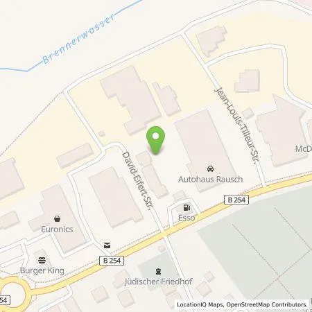 Standortübersicht der Tankstelle Autohaus Rausch GmbH in 36341 Lauterbach (Hessen)