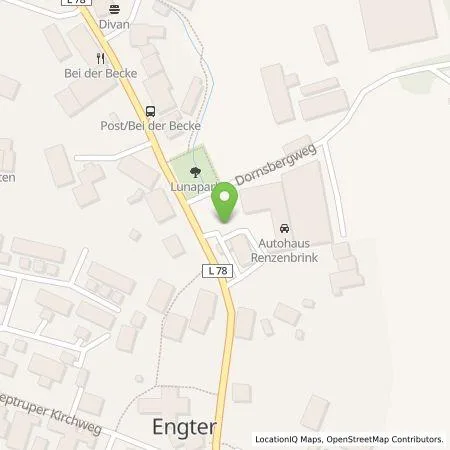 Standortübersicht der Tankstelle Autohaus Renzenbrink GmbH in 49565 Bramsche