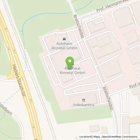 Standortübersicht der Tankstelle Autohaus Rinnetal GmbH in 07407 Rudolstadt
