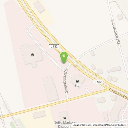 Standortübersicht der Tankstelle Autohaus Rudolph Leuna GmbH in 06237 Leuna