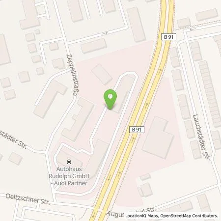 Standortübersicht der Tankstelle Autohaus Rudolph Leuna GmbH in 06217 Merseburg (Saale)