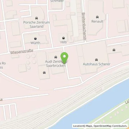 Standortübersicht der Tankstelle Autohaus Scherer GmbH & Co. KG in 66115 Saarbrücken