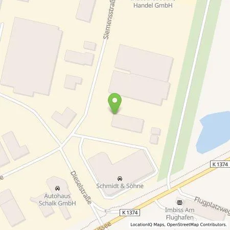 Standortübersicht der Tankstelle Autohaus Schmidt & Söhne Aschersleben GmbH & Co. KG in 06449 Aschersleben