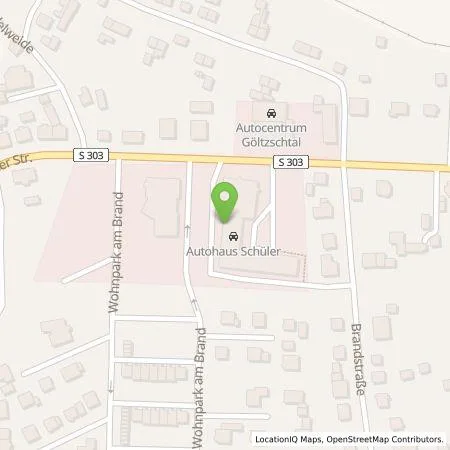 Standortübersicht der Tankstelle Autohaus Schüler & Co GmbH in 08223 Falkenstein/Vogtland