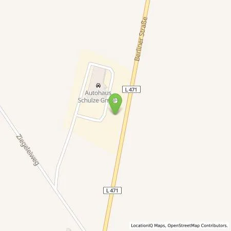 Standortübersicht der Tankstelle Autohaus Schulze GmbH NL Spremberg in 03130 Spremberg