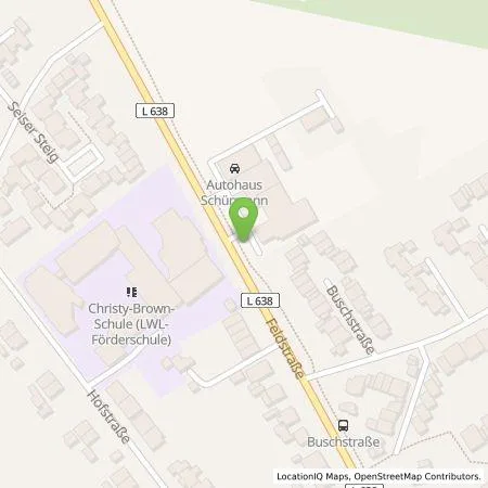 Standortübersicht der Tankstelle Autohaus Schürmann GmbH in 45701 Herten