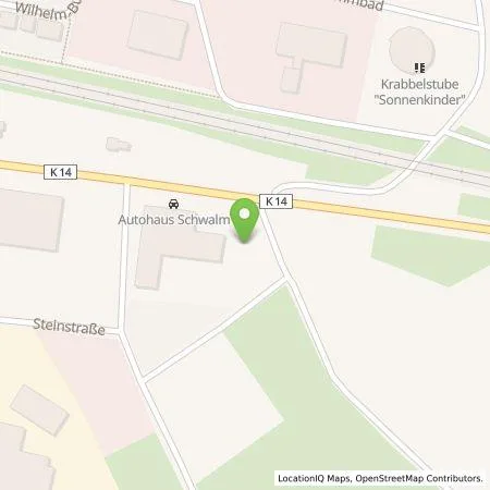 Standortübersicht der Tankstelle Autohaus Schwalm GmbH & Co. KG in 35274 Kirchhain