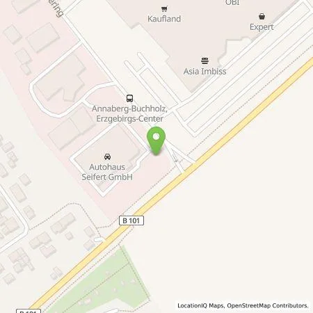 Standortübersicht der Tankstelle Autohaus Seifert GmbH in 09456 Annaberg-Buchholz