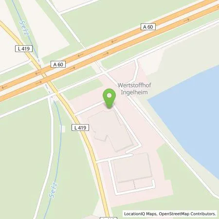 Standortübersicht der Tankstelle Autohaus Senger GmbH in 55218 Ingelheim am Rhein