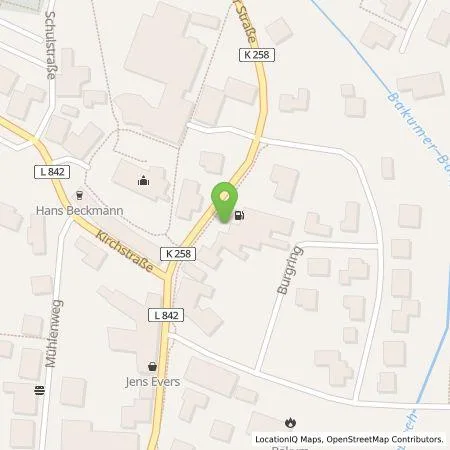 Standortübersicht der Tankstelle Autohaus Spille GmbH & Co. KG in 49456 Bakum