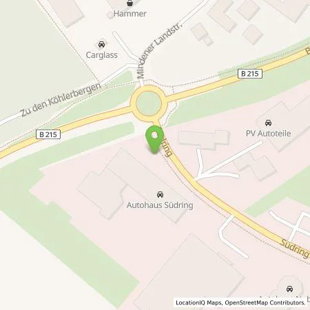 Standortübersicht der Tankstelle Autohaus Südring GmbH in 31582 Nienburg