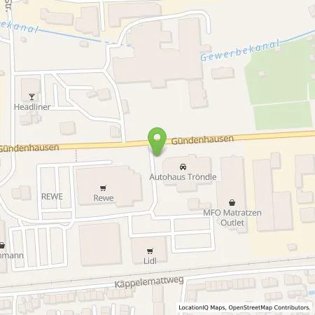 Standortübersicht der Tankstelle Autohaus Tröndle in 79650 Schopfheim