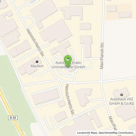 Standortübersicht der Tankstelle Autohaus Ummenhofer in 78052 Villingen-Schwenningen