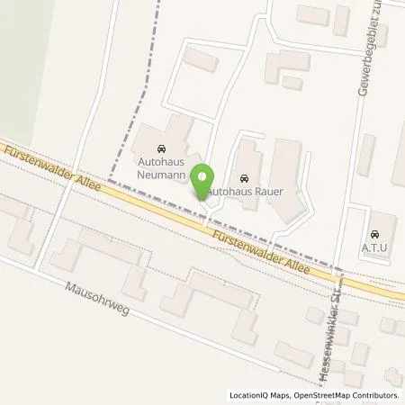 Standortübersicht der Tankstelle Autohaus VW Audi G.Neumann in Erkner in 15537 Erkner