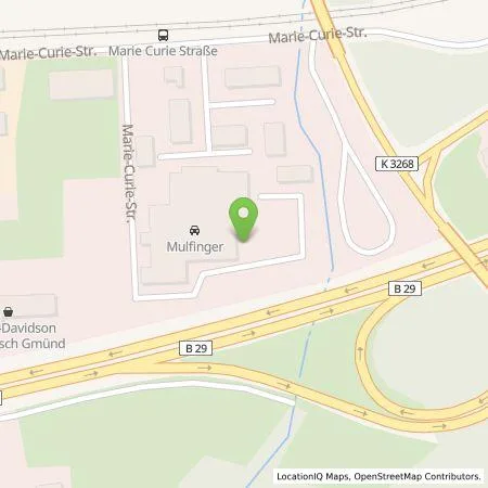 Standortübersicht der Tankstelle Autohaus Walter Mulfinger GmbH in 73529 Schwäbisch Gmünd