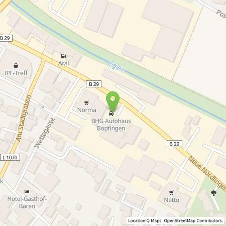 Standortübersicht der Tankstelle Autohaus Walter Mulfinger GmbH in 73441 Bopfingen
