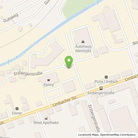 Standortübersicht der Tankstelle Autohaus Weinhold GmbH in 09116 Chemnitz