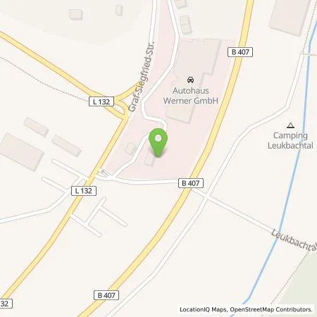 Standortübersicht der Tankstelle Autohaus Werner GmbH in 54439 Saarburg