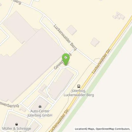 Standortübersicht der Tankstelle Autohaus Willi Klaus GmbH in 14913 Jüterbog