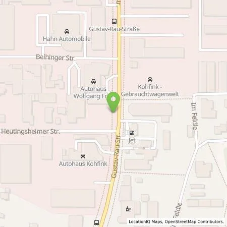 Standortübersicht der Tankstelle Autohaus Wolfgang Fritz in 74321 BIETIGHEIM-BISSINGEN