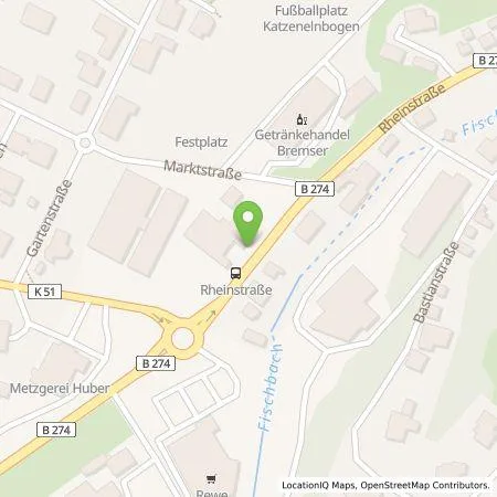 Standortübersicht der Tankstelle Autohaus Wöll e.K. in 56368 Katzenelnbogen