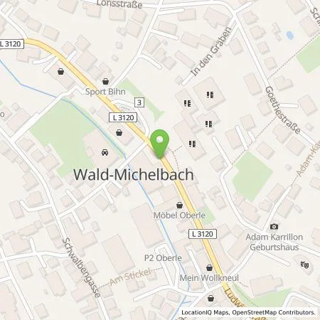 Standortübersicht der Tankstelle Auto-Lammer e.K. in 69483 Wald-Michelbach