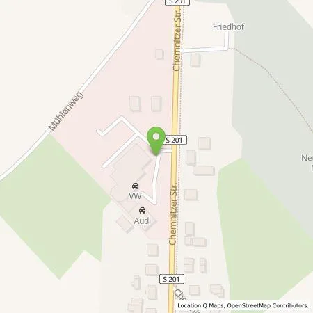 Standortübersicht der Tankstelle Automobile Werner Handel und Service GmbH in 09648 Mittweida