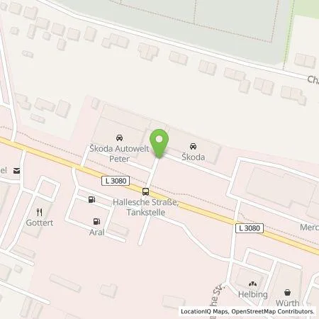 Standortübersicht der Tankstelle Autowelt Peter GmbH in 99734 Nordhausen