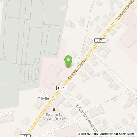 Standortübersicht der Tankstelle Auto-Zentrum Priebe e.K. in 27374 Visselhövede