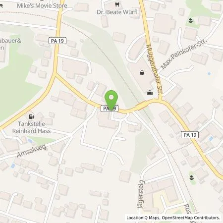 Standortübersicht der Tankstelle E.Röhr Tittling Niederlassung der Erich Roehr GmbH & Co KG in 94104 Tittling