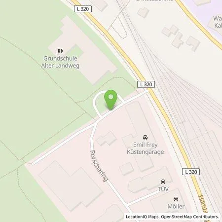 Standortübersicht der Tankstelle Emil Frey Küstengarage GmbH in 24568 Kaltenkirchen