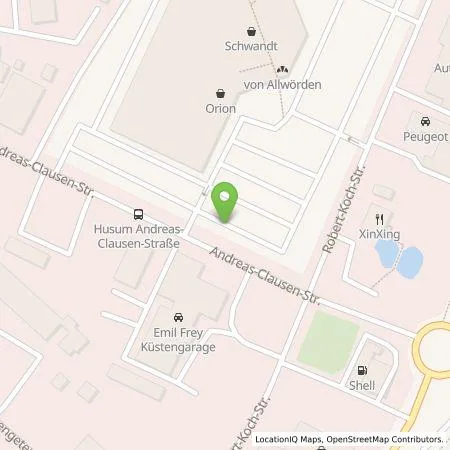 Standortübersicht der Tankstelle Emil Frey Küstengarage GmbH in 25813 Husum