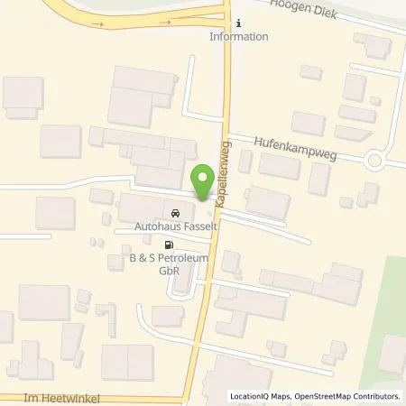 Standortübersicht der Tankstelle Fasselt GmbH in 46514 Schermbeck