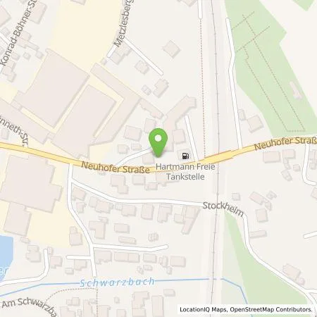 Standortübersicht der Tankstelle Friedrich Hartmann GmbH in 95473 Creußen