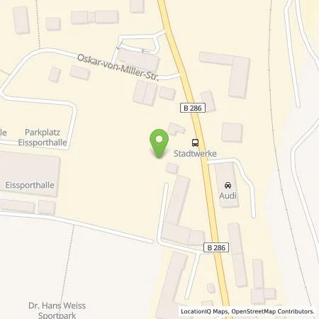 Standortübersicht der Tankstelle Gelder & Sorg Schweinfurt GmbH & Co. KG in 97688 Bad Kissingen