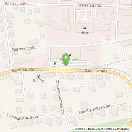 Standortübersicht der Tankstelle Georg Breitschwert GmbH & Co.KG in 91522 Ansbach