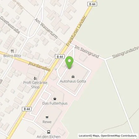 Standortübersicht der Tankstelle Gotta Automobile GmbH & Co. KG in 64546 Mörfelden-Walldorf