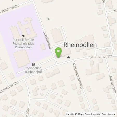 Standortübersicht der Tankstelle Gutenberger e.K. in 55494 Rheinböllen