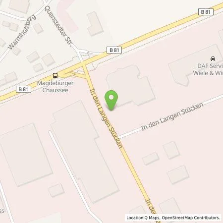 Standortübersicht der Tankstelle Halbac-Autohaus-GmbH in 38820 Halberstadt