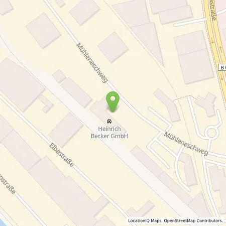 Standortübersicht der Tankstelle Heinrich Becker GmbH in 49090 Osnabrück