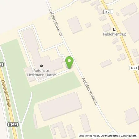 Standortübersicht der Tankstelle Hermann Hache GmbH & Co.KG in 32825 Blomberg